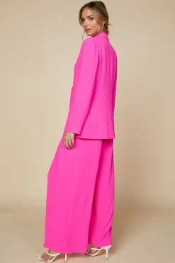 SKIES ARE BLUE Blazers*Double Breasted Tailored Blazer Candypink