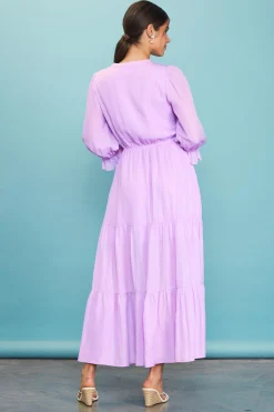 SKIES ARE BLUE Maxi Dresses*Emery Ruffle Tiered Maxi Dress Lavender