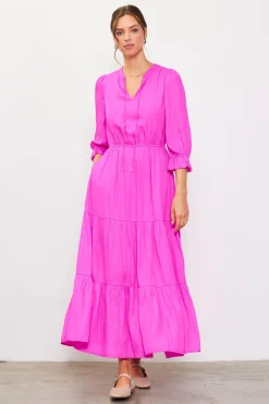 SKIES ARE BLUE Maxi Dresses*Emery Ruffle Tiered Maxi Dress Roseviolet