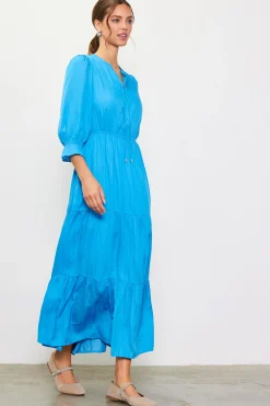 SKIES ARE BLUE Maxi Dresses*Emery Ruffle Tiered Maxi Dress Malibublue