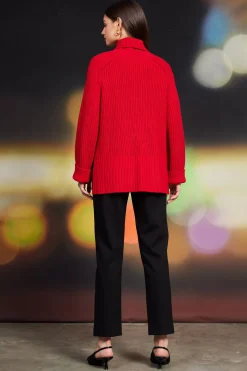 SKIES ARE BLUE Sweaters*Irene Turtleneck Sweater Red