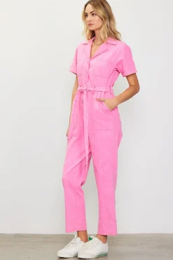SKIES ARE BLUE Jumpsuits*Kendall Utility Jumpsuit Pink