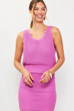 SKIES ARE BLUE Sleeveless Tops*Knit Sleeveless Top Roseviolet