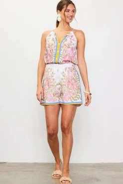 SKIES ARE BLUE Shorts*Lanya Floral Print Shorts Multi-sweetpea