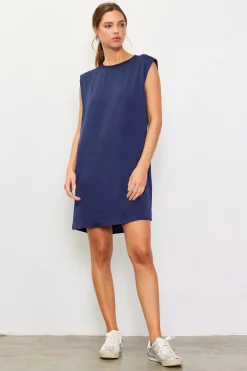SKIES ARE BLUE Mini Dresses*Muscle Tank Dress Navy