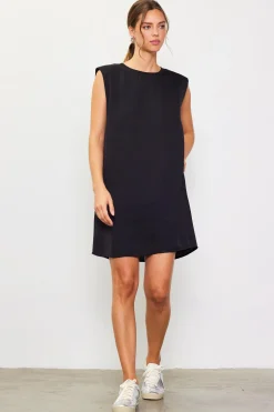 SKIES ARE BLUE Mini Dresses*Muscle Tank Dress Black