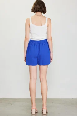SKIES ARE BLUE Shorts*Neon Structured Shorts Neonblue