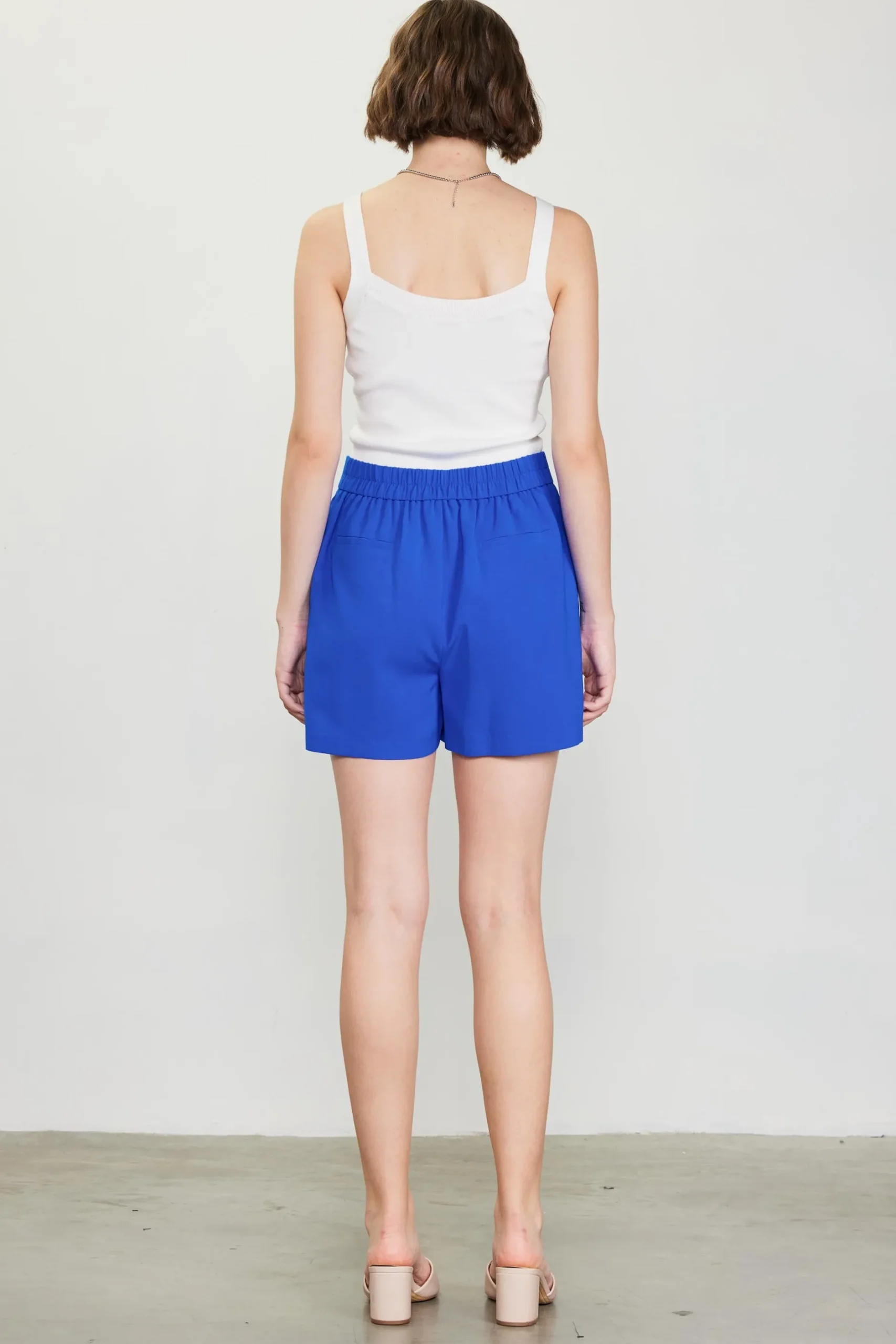 SKIES ARE BLUE Shorts*Neon Structured Shorts Neonblue