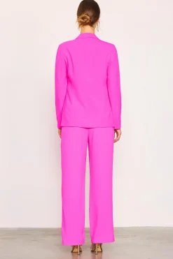 SKIES ARE BLUE Blazers*Neon Welt Pocket Blazer Ultrapink