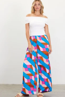 SKIES ARE BLUE Short Sleeve Tops*Off Shoulder Ribbed Knit Top Offwhite