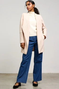 SKIES ARE BLUE Outerwear|Sweaters*Open Front Cardigan Beige