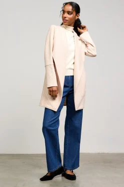 SKIES ARE BLUE Outerwear|Sweaters*Open Front Cardigan Beige