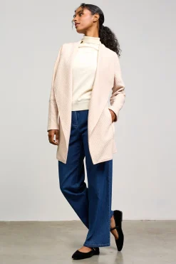 SKIES ARE BLUE Outerwear|Sweaters*Open Front Cardigan Beige