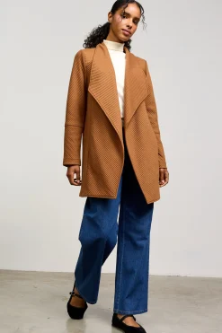 SKIES ARE BLUE Sweaters|Outerwear*Open Front Cardigan Camel