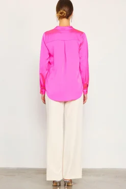 SKIES ARE BLUE Blouses|Long Sleeve Tops*Recycled Classic Button Down Top Prettyinpink