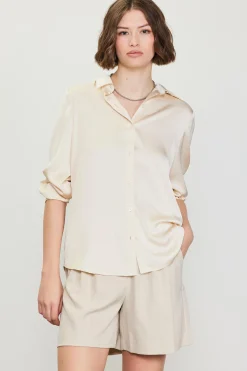 SKIES ARE BLUE Blouses|Long Sleeve Tops*Recycled Classic Button Down Top Shell