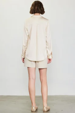 SKIES ARE BLUE Blouses|Long Sleeve Tops*Recycled Classic Button Down Top Shell