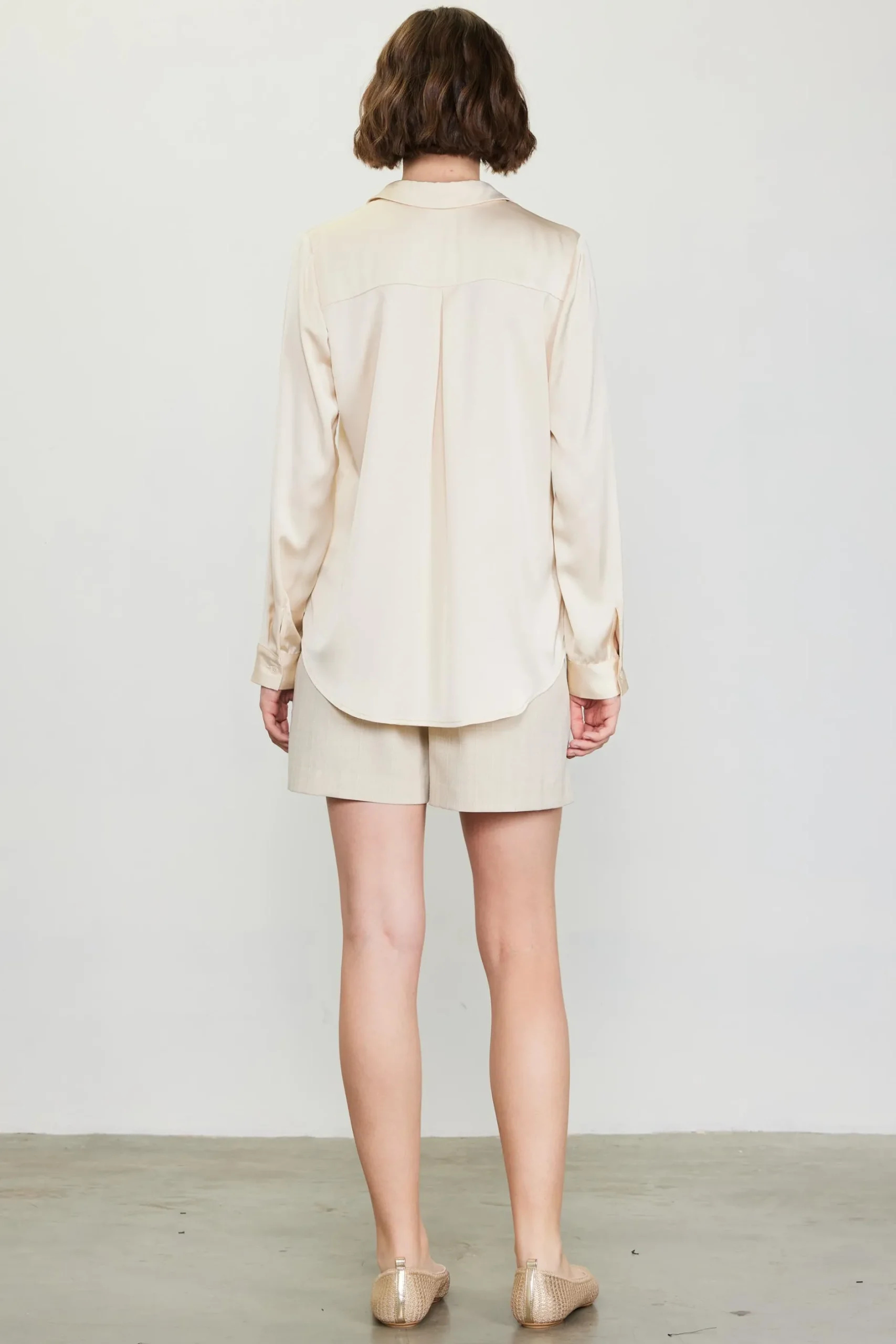 SKIES ARE BLUE Blouses|Long Sleeve Tops*Recycled Classic Button Down Top Shell