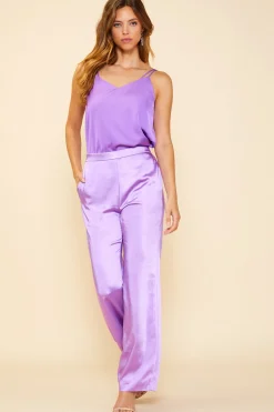 SKIES ARE BLUE Sleeveless Tops*Recycled Double Strap Cami Mindfulmauve