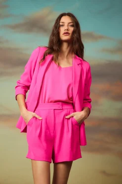 SKIES ARE BLUE Blazers*Recycled Shirred Sleeve Blazer Prettyinpink