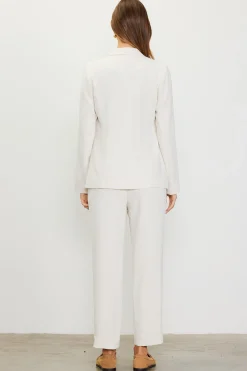 SKIES ARE BLUE Blazers*Recycled Structured Blazer Cream