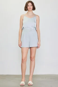 SKIES ARE BLUE Shorts*Recycled Tailored Shorts Dovegrey