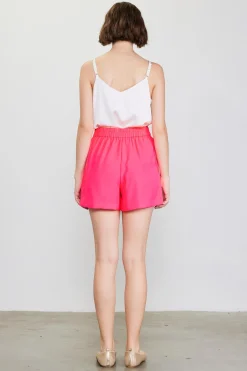 SKIES ARE BLUE Shorts*Recycled Tailored Shorts Neonpink