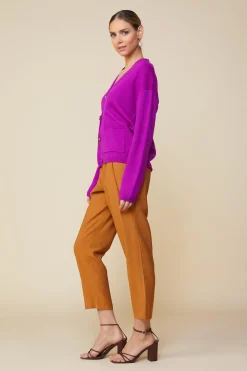 SKIES ARE BLUE Outerwear|Sweaters*Recycled Yarn Cardigan Orchid
