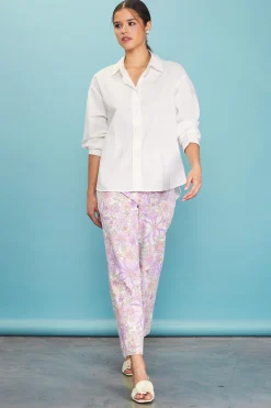 SKIES ARE BLUE Long Sleeve Tops*Relaxed Fit Poplin Longsleeve Shirt White
