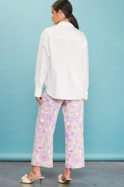 SKIES ARE BLUE Long Sleeve Tops*Relaxed Fit Poplin Longsleeve Shirt White
