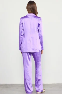 SKIES ARE BLUE Blazers*Satin Tailored Blazer Mindfulmauve
