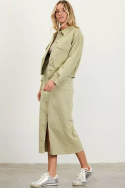 SKIES ARE BLUE Outerwear*Washed Cotton Twill Jacket Sweetpea