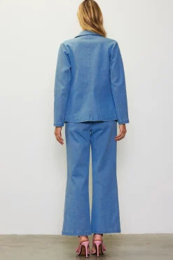 SKIES ARE BLUE Blazers*Washed Blazer Denim