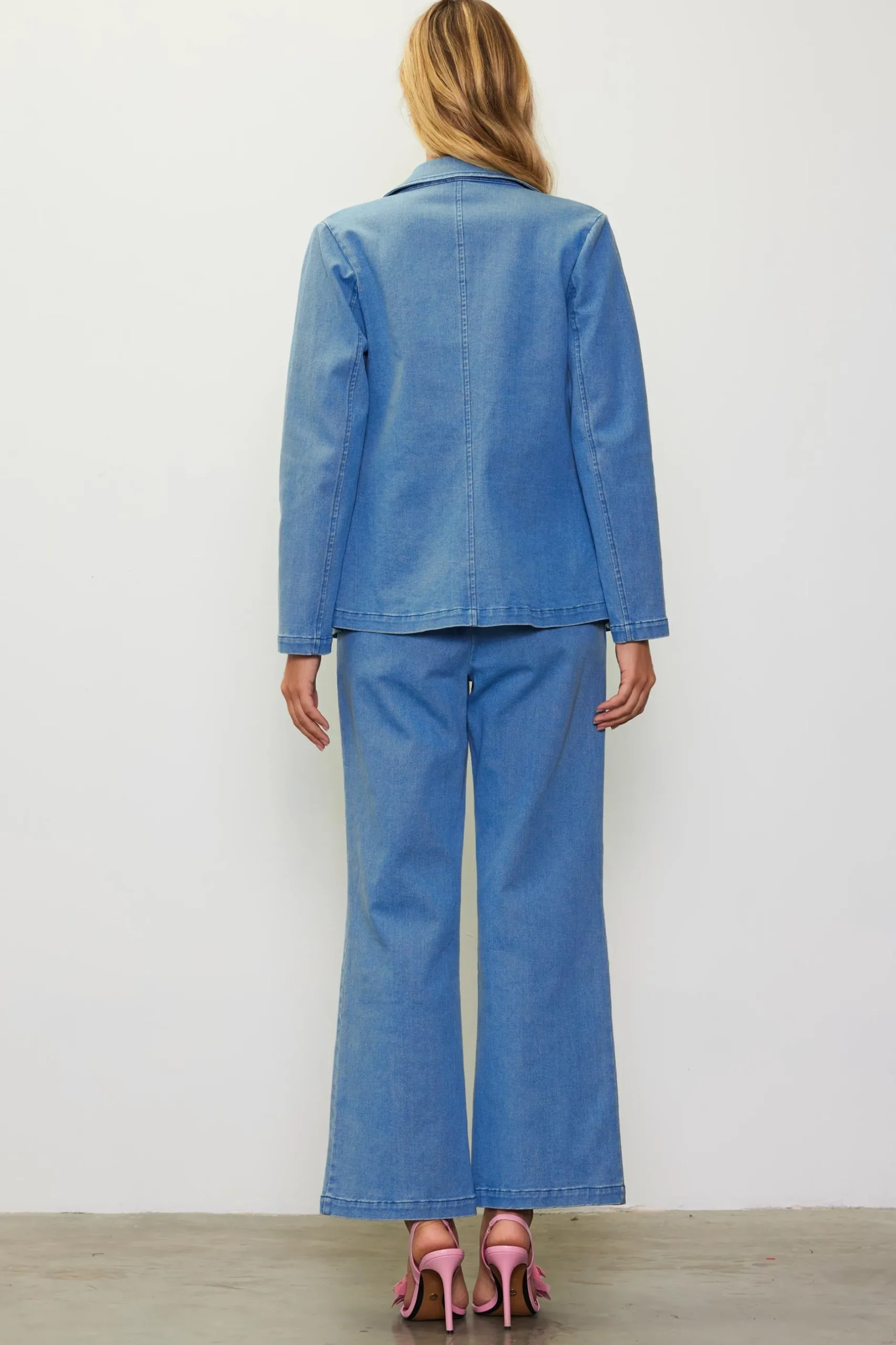 SKIES ARE BLUE Blazers*Washed Blazer Denim