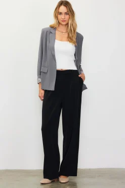 SKIES ARE BLUE Blazers*Welt Pocket Blazer Stonegray