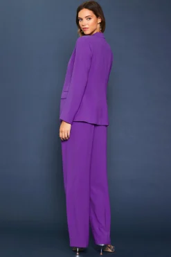 SKIES ARE BLUE Blazers*Welt Pocket Blazer Grape