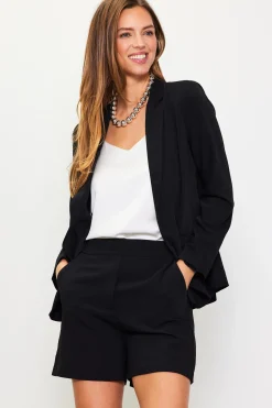 SKIES ARE BLUE Blazers*Welt Pocket Blazer Black