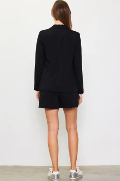 SKIES ARE BLUE Blazers*Welt Pocket Blazer Black
