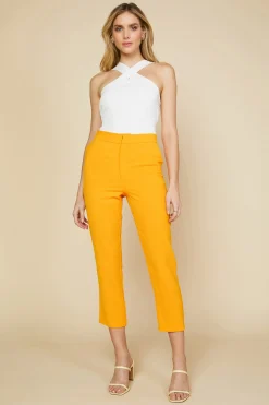 SKIES ARE BLUE Pants*Welt Pocket Trouser Sunkissedorange