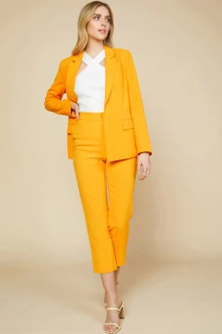 SKIES ARE BLUE Pants*Welt Pocket Trouser Sunkissedorange