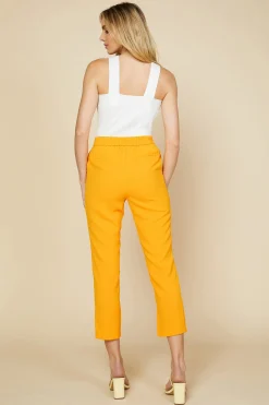 SKIES ARE BLUE Pants*Welt Pocket Trouser Sunkissedorange