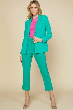 SKIES ARE BLUE Pants*Welt Pocket Trouser Jadegreen