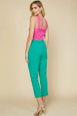 SKIES ARE BLUE Pants*Welt Pocket Trouser Jadegreen
